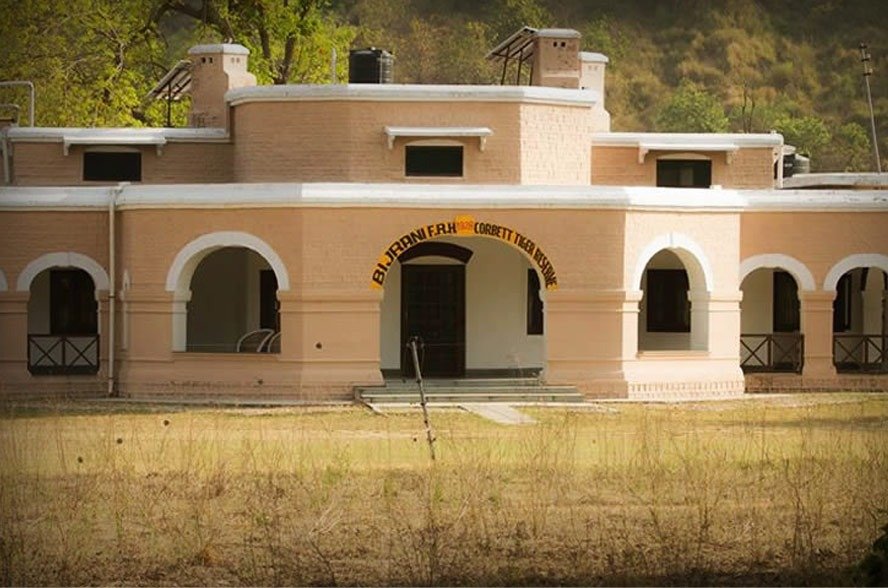Bijrani Forest Rest House entrance in Corbett Tiger Reserve